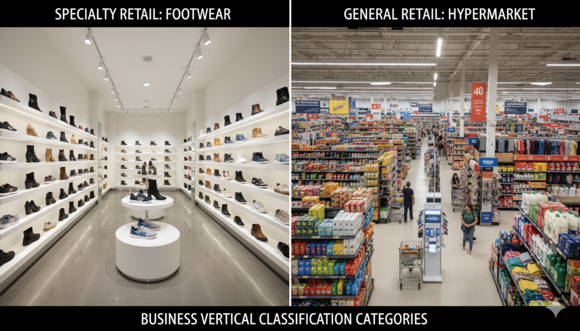 Business Vertical Classification Categories