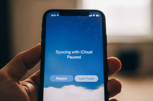 Syncing with iCloud Paused