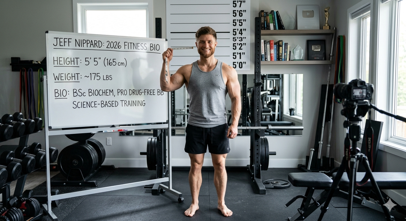 how tall is jeff nippard