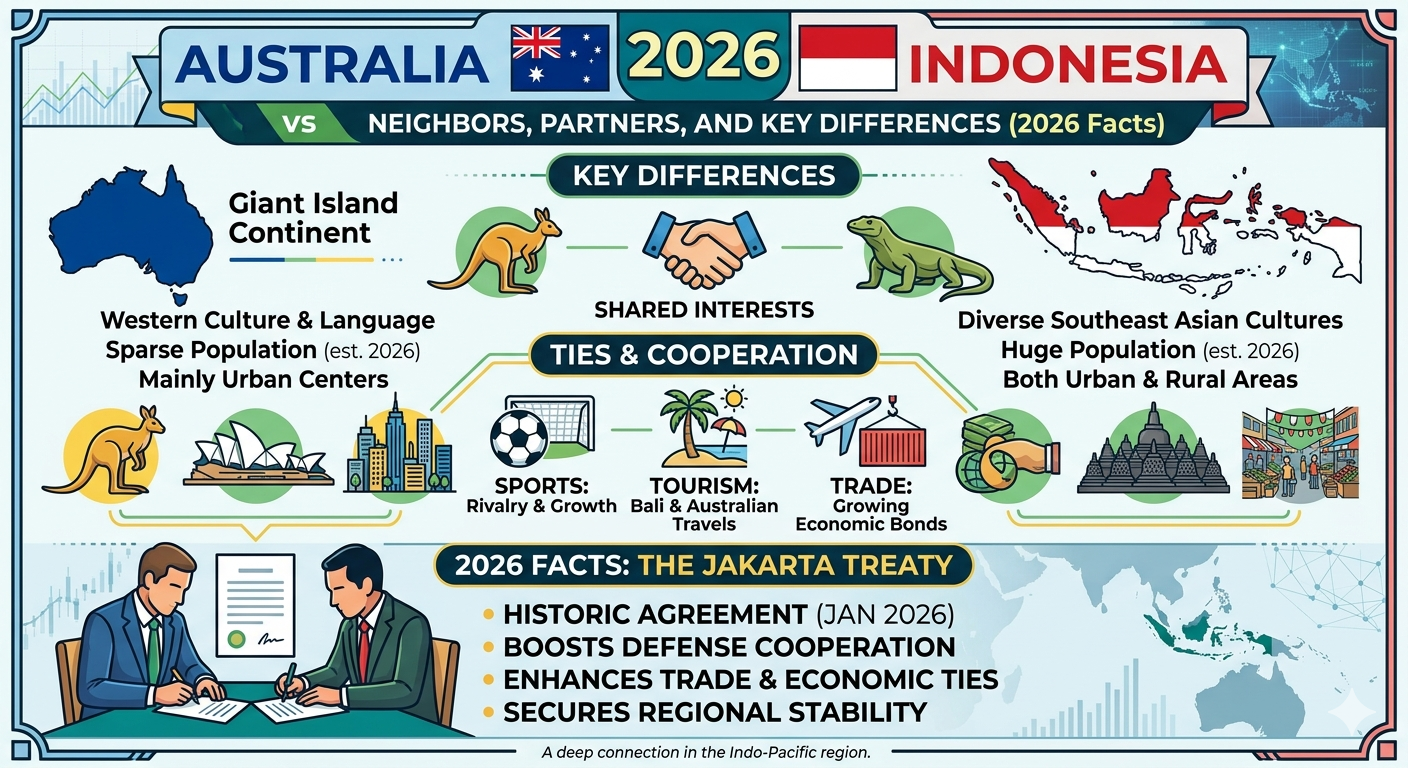 Australia vs Indonesia: Key Differences, Ties, and 2026 Facts