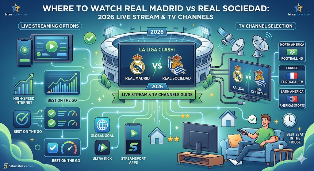 Where to Watch Real Madrid vs Real Sociedad
