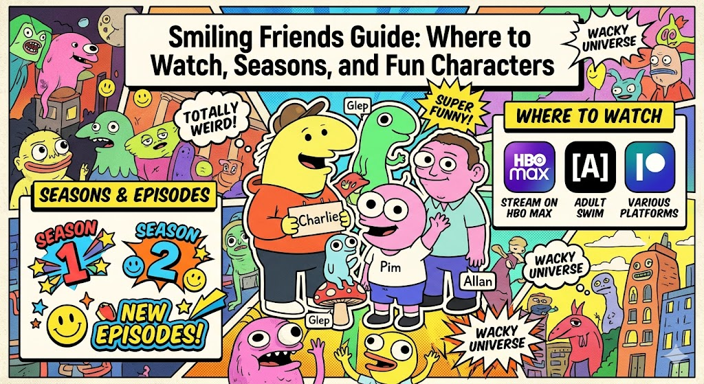 Smiling Friends Guide: Where to Watch, Seasons, and Fun Characters
